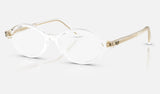 Ray-Ban RX7265 — Clear — quarter view