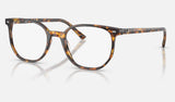 Ray-Ban Elliot RX5397 — Havana Brown — quarter view