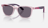 Ray-Ban Junior RJ9077SF — Transaprent Pink / Violet — quarter view