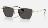 Ray-Ban RB3783 — Pale Gold / Dark Grey — quarter view