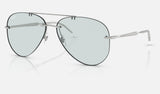 Ray-Ban RB3791 — Silver / Emerald — quarter view