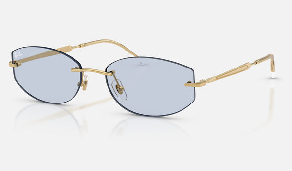 Ray-Ban RB3792 — Arista / Sapphire — quarter view