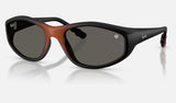 Ray-Ban RB2228F — Black / Dark Grey — quarter view