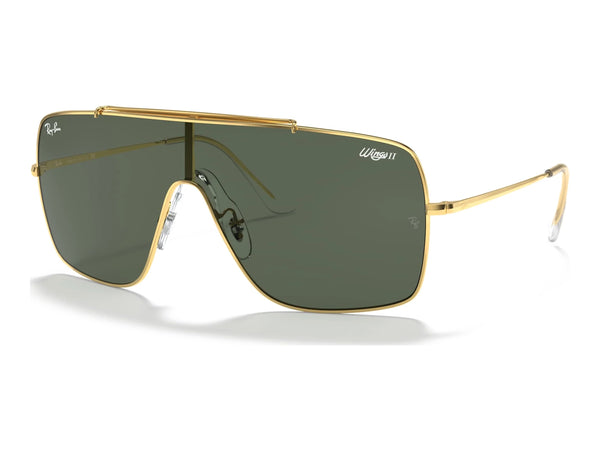 Ray-Ban Wings Ii RB3697 — Arista Gold / Dark Green — quarter view
