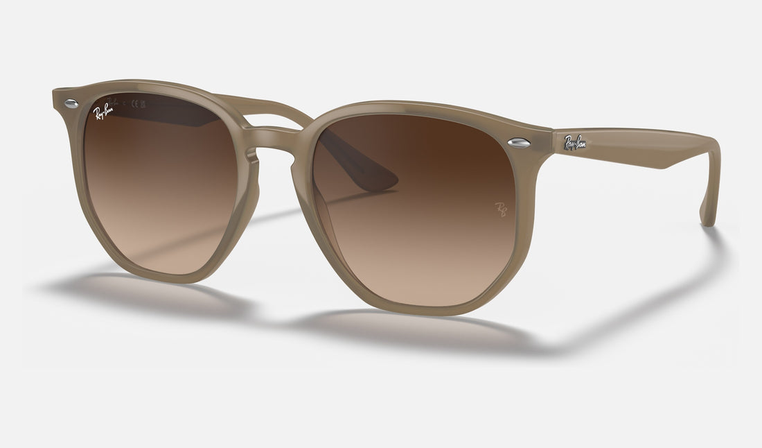 Ray-Ban RB4306 — Beige — quarter view