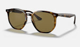 Ray-Ban RB4306 — Light Havana / B-15 Brown — quarter view