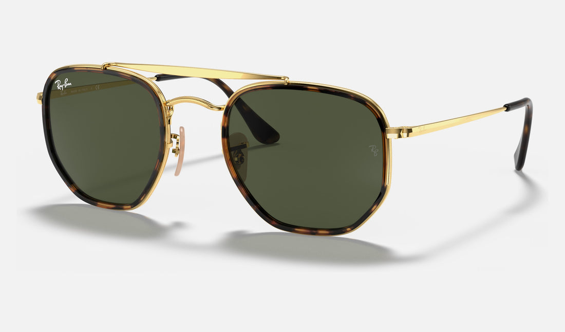 Ray-Ban The Marshal Ii RB3648M — Arista Gold / G-15 Green — quarter view