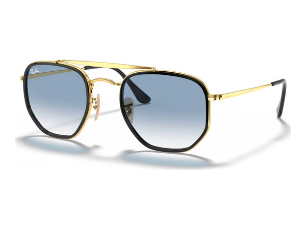 Ray-Ban The Marshal Ii RB3648M — Arista Gold / Light Blue Gradient — quarter view