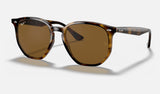 Ray-Ban RB4306F — Light Havana / Brown Polarized — quarter view