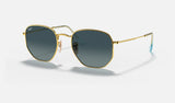 Ray-Ban Hexagonal RB3548N — Arista Gold — quarter view