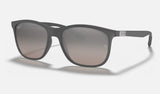 Ray-Ban Chromance RB4330CH — Grey / Silver Polarized+ — quarter view