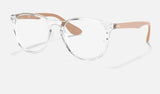 Ray-Ban Erika RX7046 — Transparent — quarter view