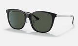 Ray-Ban RB4333D — Black / G-15 Green — quarter view