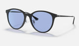 Ray-Ban RB4334D — Black / Blue Classic — quarter view