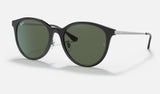 Ray-Ban RB4334D — Black / G-15 Green — quarter view
