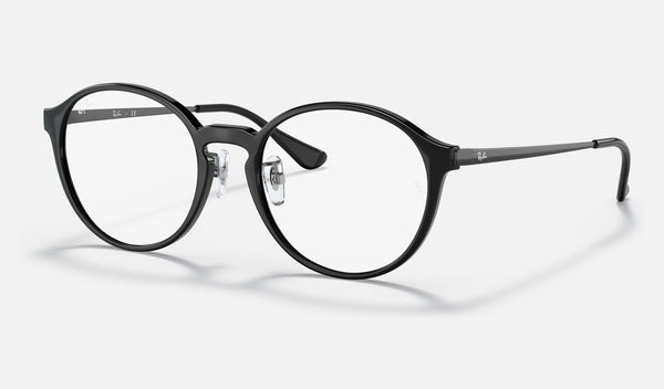 Ray-Ban RX7178D — Black — quarter view