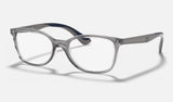Ray-Ban Junior RY1586 — Transparent Grey — quarter view