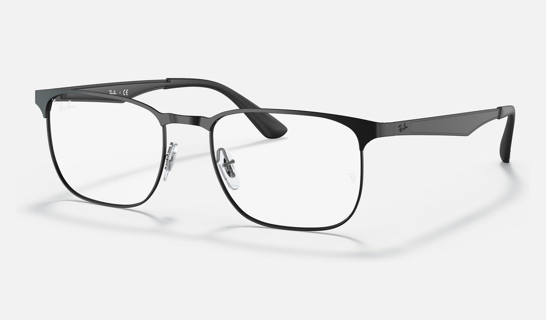 Ray-Ban RX6363 — Black — quarter view