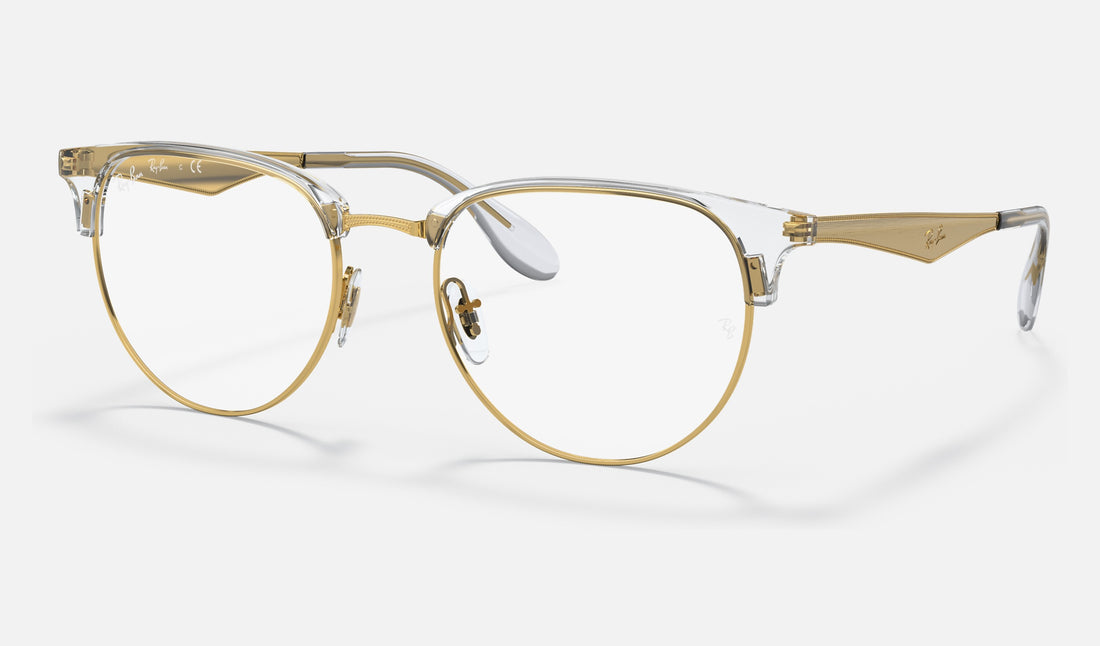 Ray-Ban RX6396 — Arista Gold — quarter view