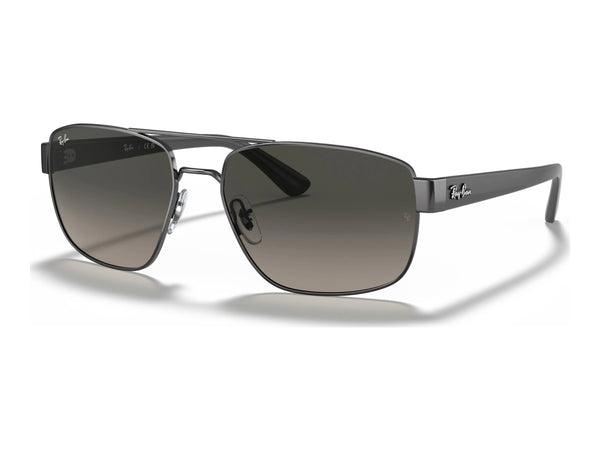 Ray-Ban RB3663 — Gunmetal / Grey Gradient — quarter view