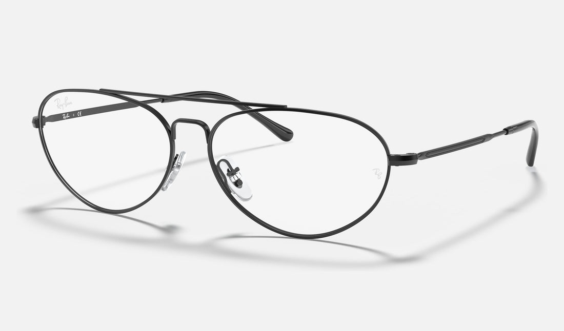 Ray-Ban RX6454 — Black — quarter view