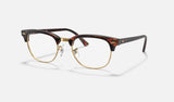 Ray-Ban Clubmaster RX5154 — Mock Tortoise — quarter view