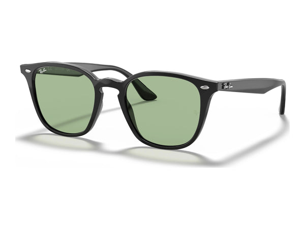 Ray-Ban RB4258F — Black / Light Green Classic — quarter view