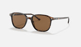 Ray-Ban Leonard RB2193 — Tortoise / Brown Polarized — quarter view