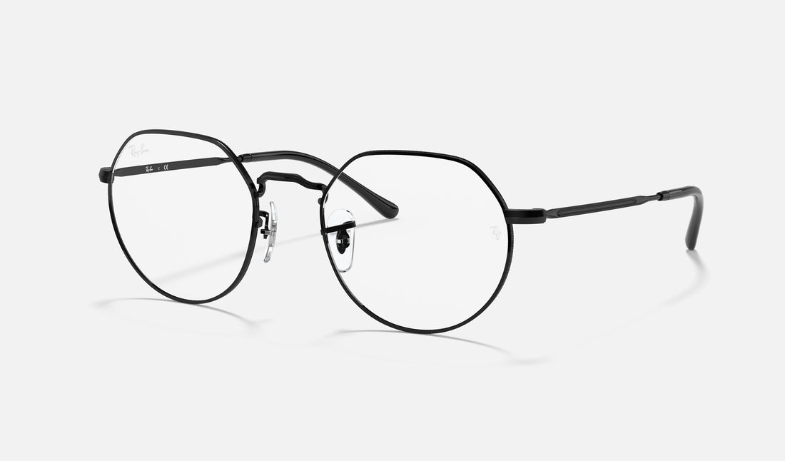 Ray-Ban Jack RX6465 — Black — quarter view