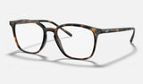 Ray-Ban RX7185 — Havana — quarter view