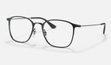 Ray-Ban RX6466 — Black — quarter view