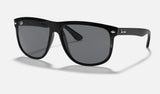 Ray-Ban Boyfriend RB4147 — Black / Grey — quarter view