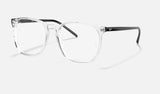 Ray-Ban RX5387 — Transparent — quarter view