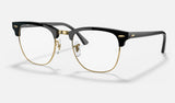 Ray-Ban Clubmaster RB3016 — Black — quarter view