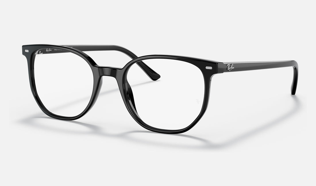 Ray-Ban Elliot RX5397F — Black — quarter view