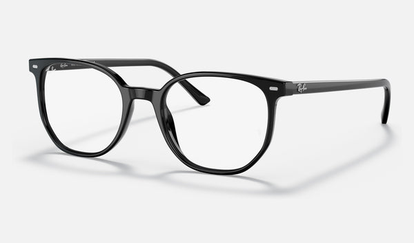 Ray-Ban Elliot RX5397F — Black — quarter view