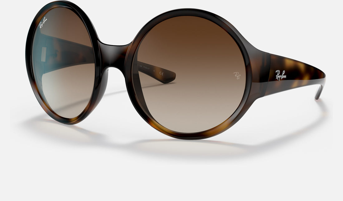 Ray-Ban RB4345 — Havana / Brown Gradient — quarter view