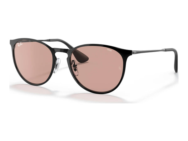 Ray-Ban Erika Metal RB3539 — Black / Evolve Photo Brown To Dark Brown — quarter view