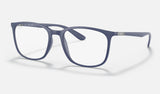 Ray-Ban RX7199 — Dark Blue — quarter view