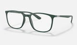 Ray-Ban RX7199 — Green — quarter view