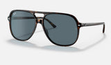 Ray-Ban Bill RB2198 — Havana / Blue — quarter view