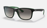 Ray-Ban RB4181 RB4181 — Black / Grey — quarter view