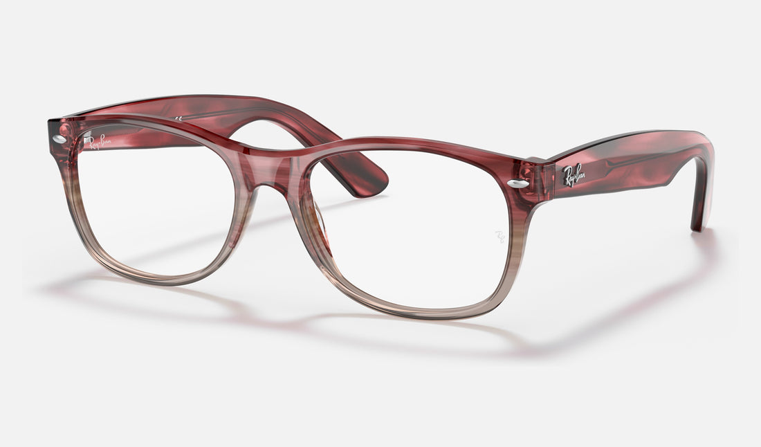 Ray-Ban New Wayfarer RX5184 — Bordeaux — quarter view