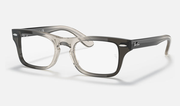 Ray-Ban Junior Junior Burbank RY9083V — Transparent Grey — quarter view
