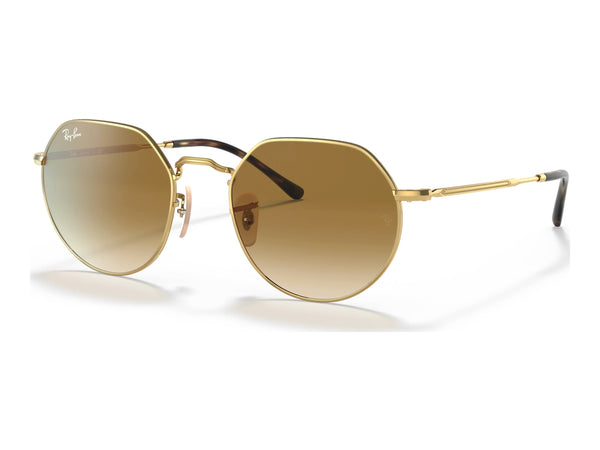 Ray-Ban Jack RB3565 — Arista Gold — quarter view