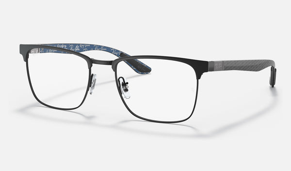 Ray-Ban RX8421 — Black — quarter view