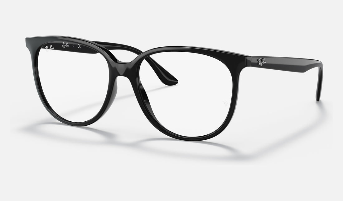 Ray-Ban RX4378V — Black — quarter view