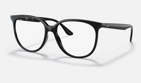 Ray-Ban RX4378V — Black — quarter view