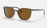 Ray-Ban Elliot RB2197 — Havana Brown Grey / Brown Polarized — quarter view