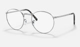 Ray-Ban New Round RX3637V — Silver — quarter view